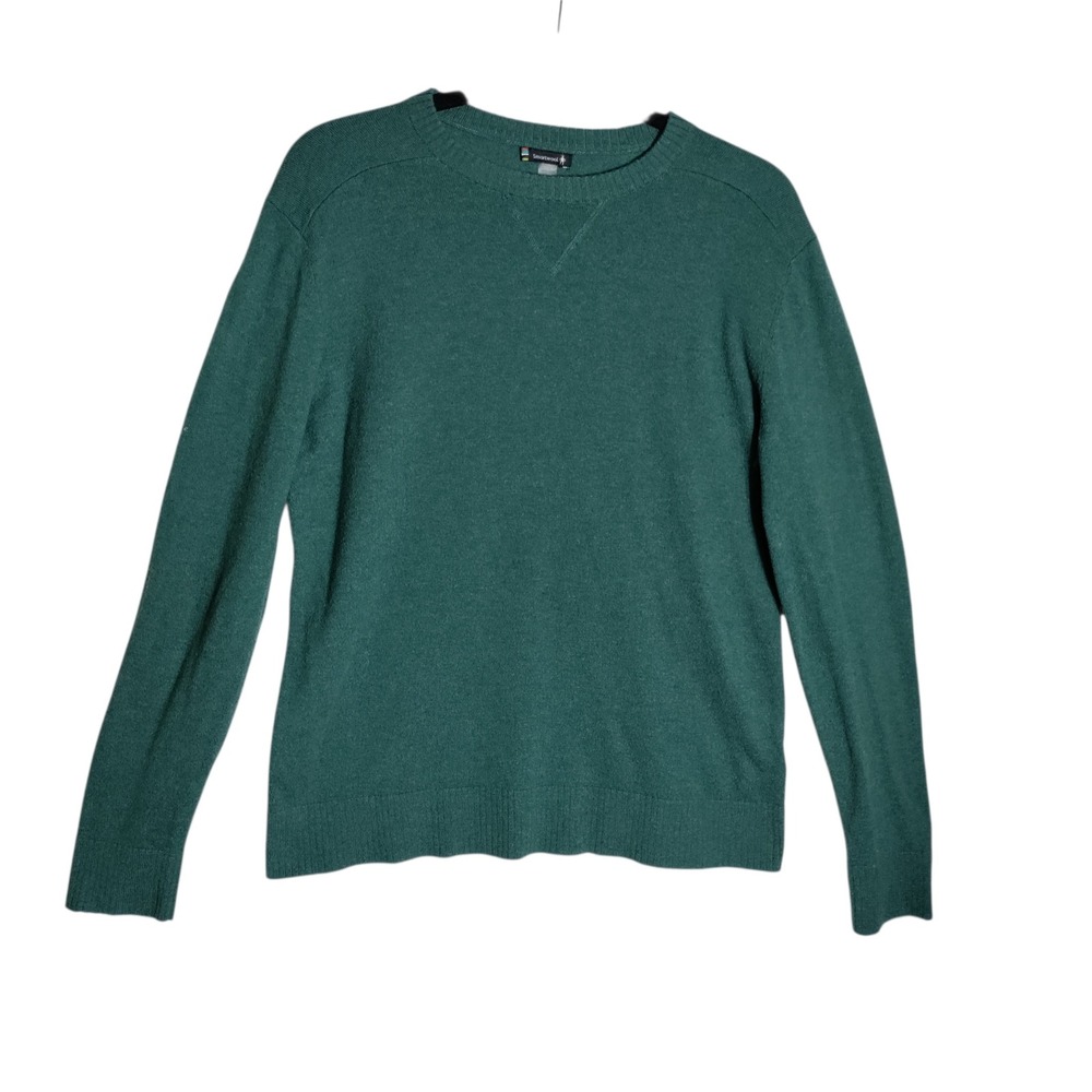 Smartwool Mens Merino Wool Blend Crewneck Sweater Green Size Medium